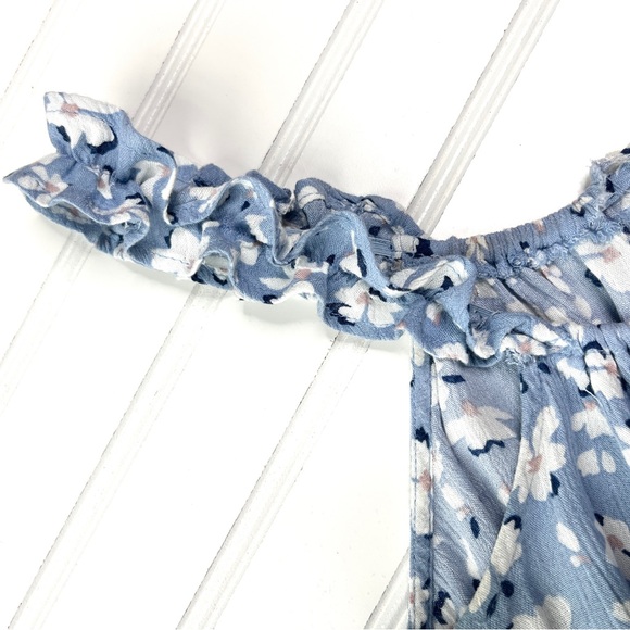 Sim & Sam Periwinkle Ruffle Tank | size XS - Picture 4 of 5